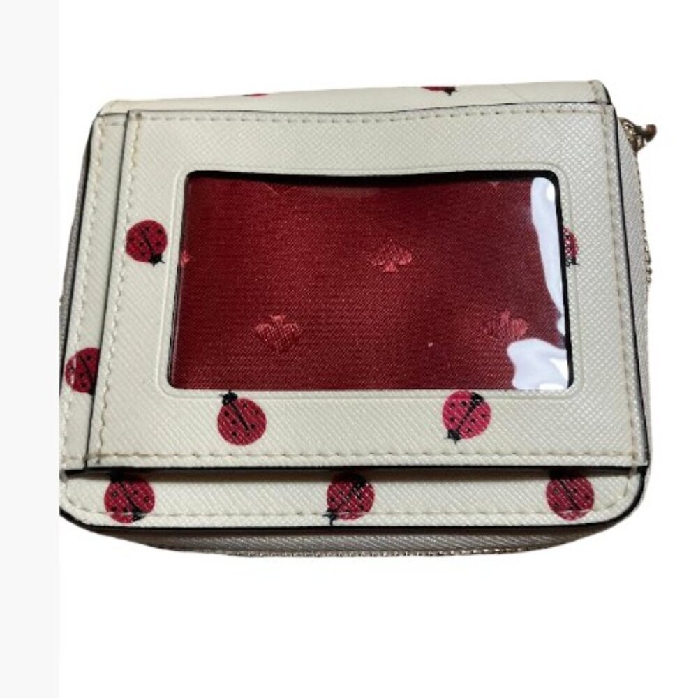 Kate Spade New York Staci Small Ladybug Zip Around Wallet NEW Without Tags - Picture 6 of 13